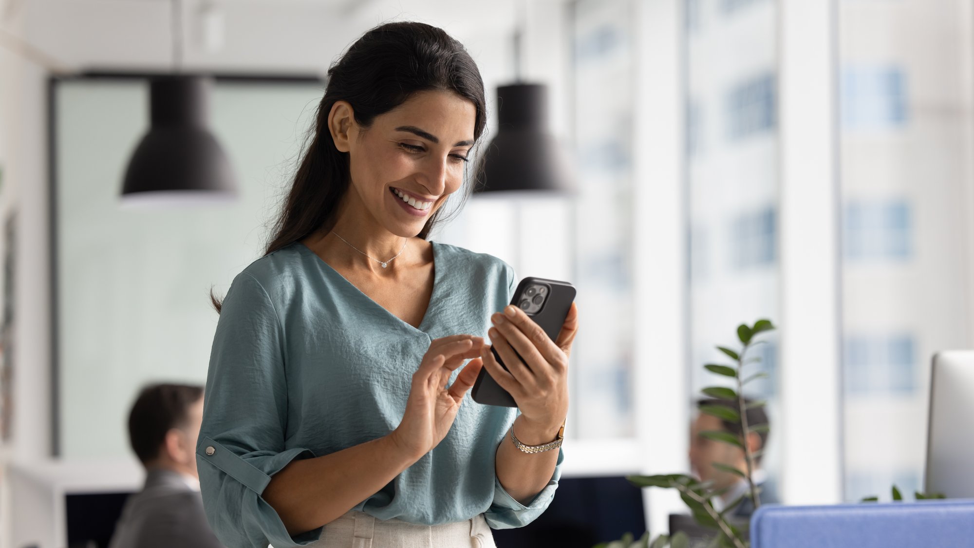 Business smartphone compatible with Premier Wireless $15 per line mobile plan